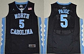 North Carolina #5 Marcus Paige Black Basketball Stitched NCAA Jersey,baseball caps,new era cap wholesale,wholesale hats